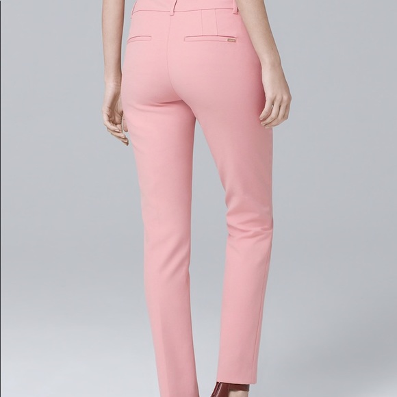 WHBM pink comfort stretch slim ankle pants - Picture 2 of 3